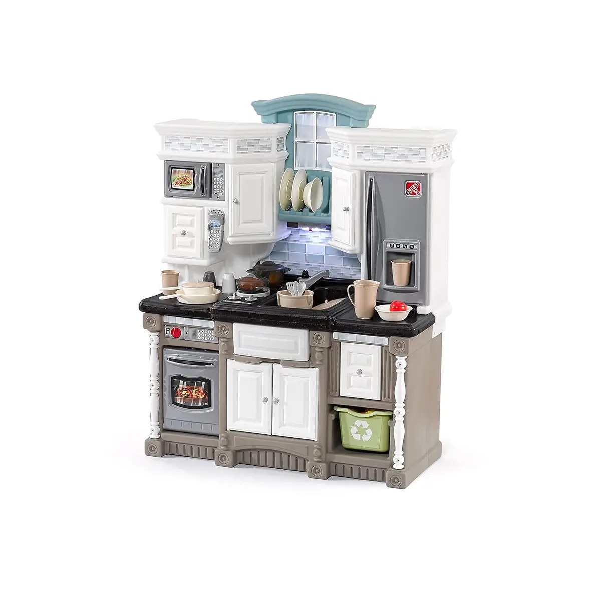Step 2 Lifestyle Dream Kitchen | Plastic Toy Play Kitchen With 37-Pc Accessories Set | Contemporary Kids Kitchen Playset 1