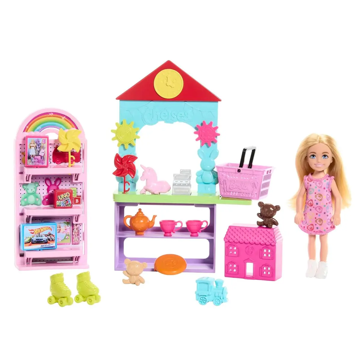 Barbie Chelsea Can Be Toy Store Playset With Small Blonde Doll, Counter & Display Furniture & 15 Accessories For Kids Ages 3+ 1
