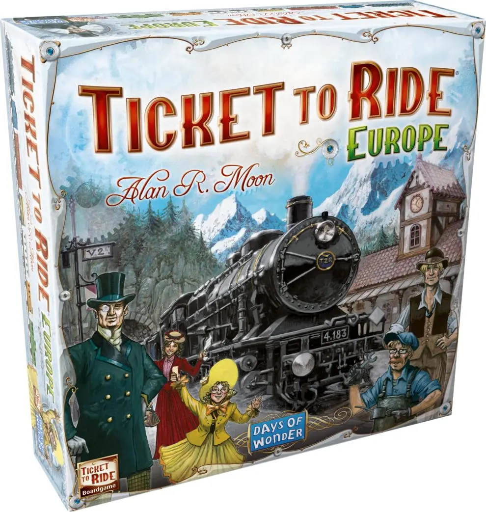 Amodee Ticket To Ride Europe 2-4 Person Strategy Board Game For Teenagers & Adults Ages 14+ By Days Of Wonder 1