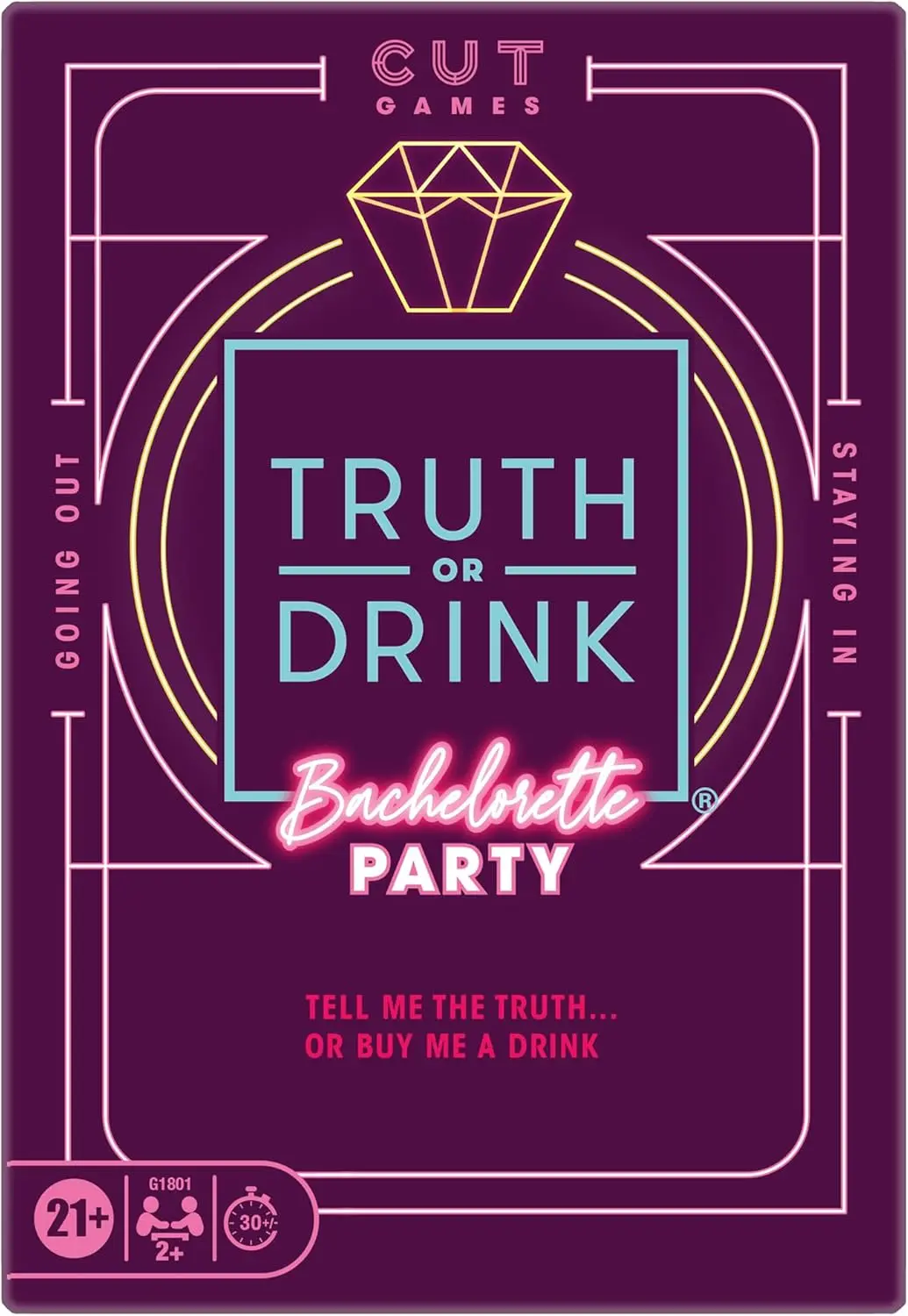 Hasbro Gaming Truth Or Drink Bachelorette Party Edition | Adult Party Game |108 Revealing And Hilarious Questions For Girls Nights Out Or In For Ages 21+ 1