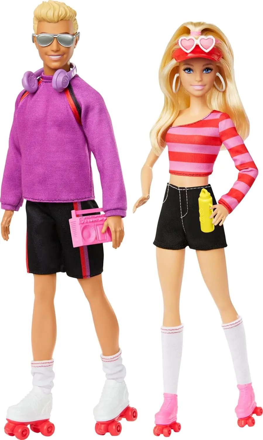 Barbie 65Th Anniversary Fashionistas Set With 2 Roller-Skating Fashion Dolls & 6 Accessories For Kids Ages 3+ 1