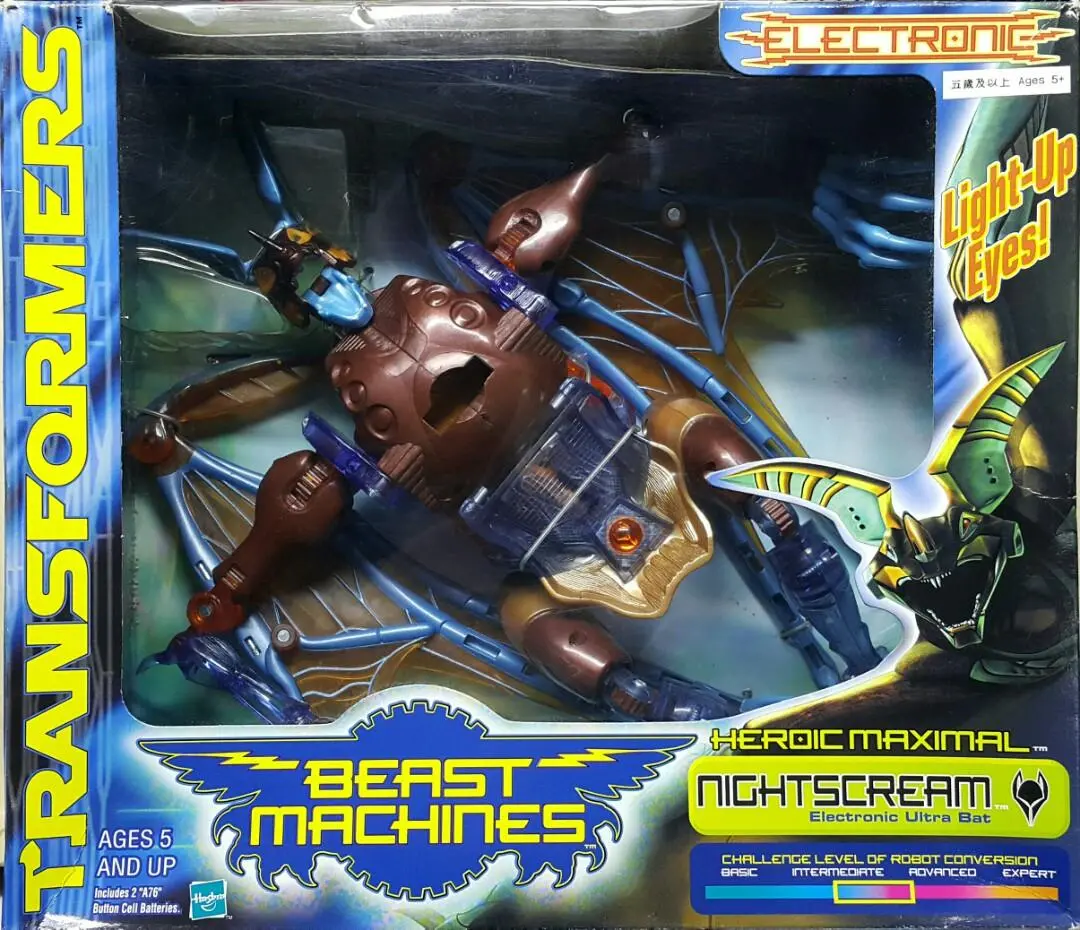 Hasbro 80494 變形金剛 特種變形金剛 密斯武 夜叫 蝙蝠 Transformers Beast Machines Ultra Class Heroic Maximal Nightscream Electronic Ultra Bat (Buy-Spk) 1