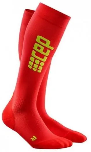 Cep Pro+ Run Ultralight Sock Red/Green Woman 1