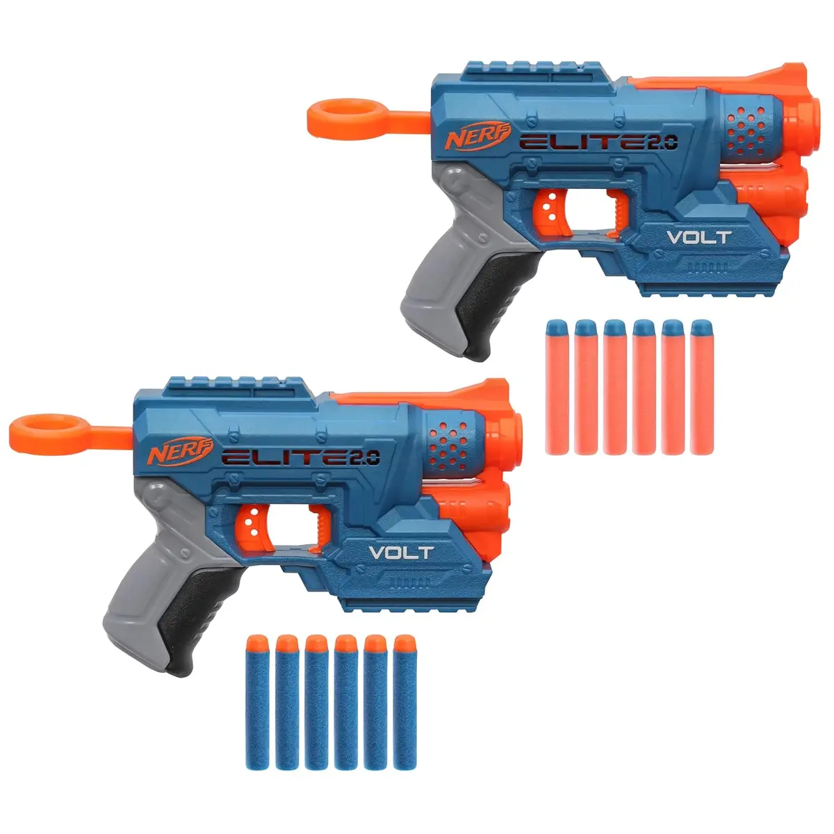 Nerf Elite 2.0 Volt Sd-1 Blaster 2-Pack Includes 2 Blasters And 12 Elite Darts With Light Beam Targeting & Dart Storage For Kids Ages 8+ 1