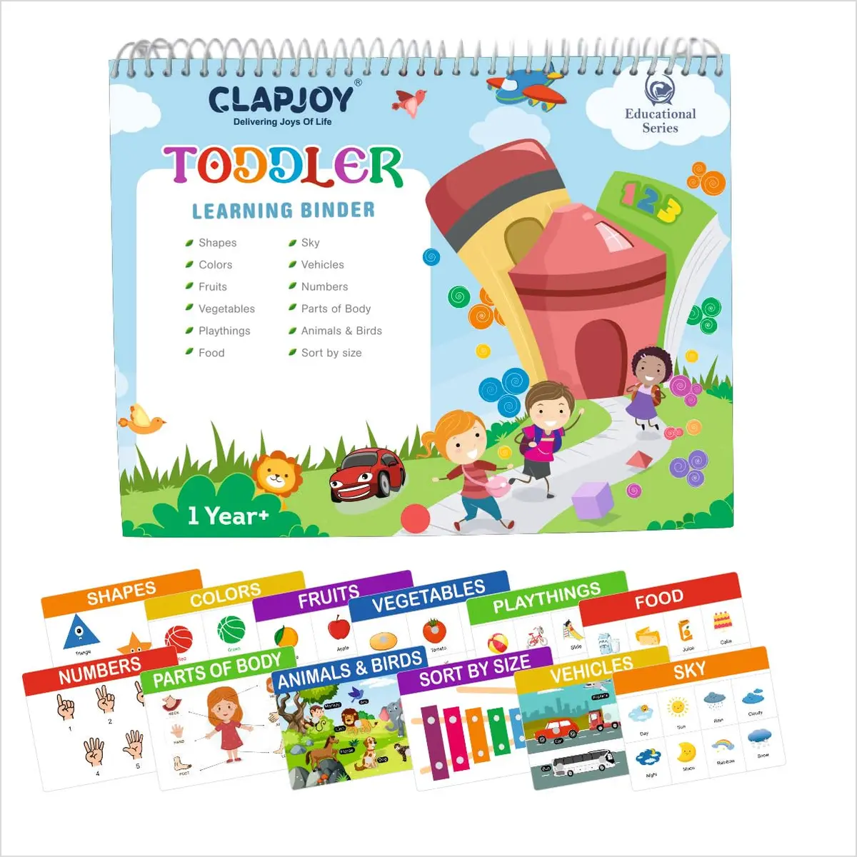 Clapjoy Velcro Book Level 1 For Preschool Kids Upto 2 Years 1