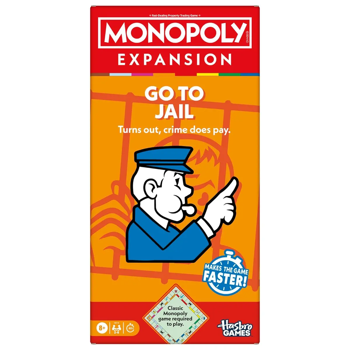 Monopoly Go To Jail Expansion | Add More Fun To Classic Monopoly Game And Play Faster For Kids Ages 8+ 1