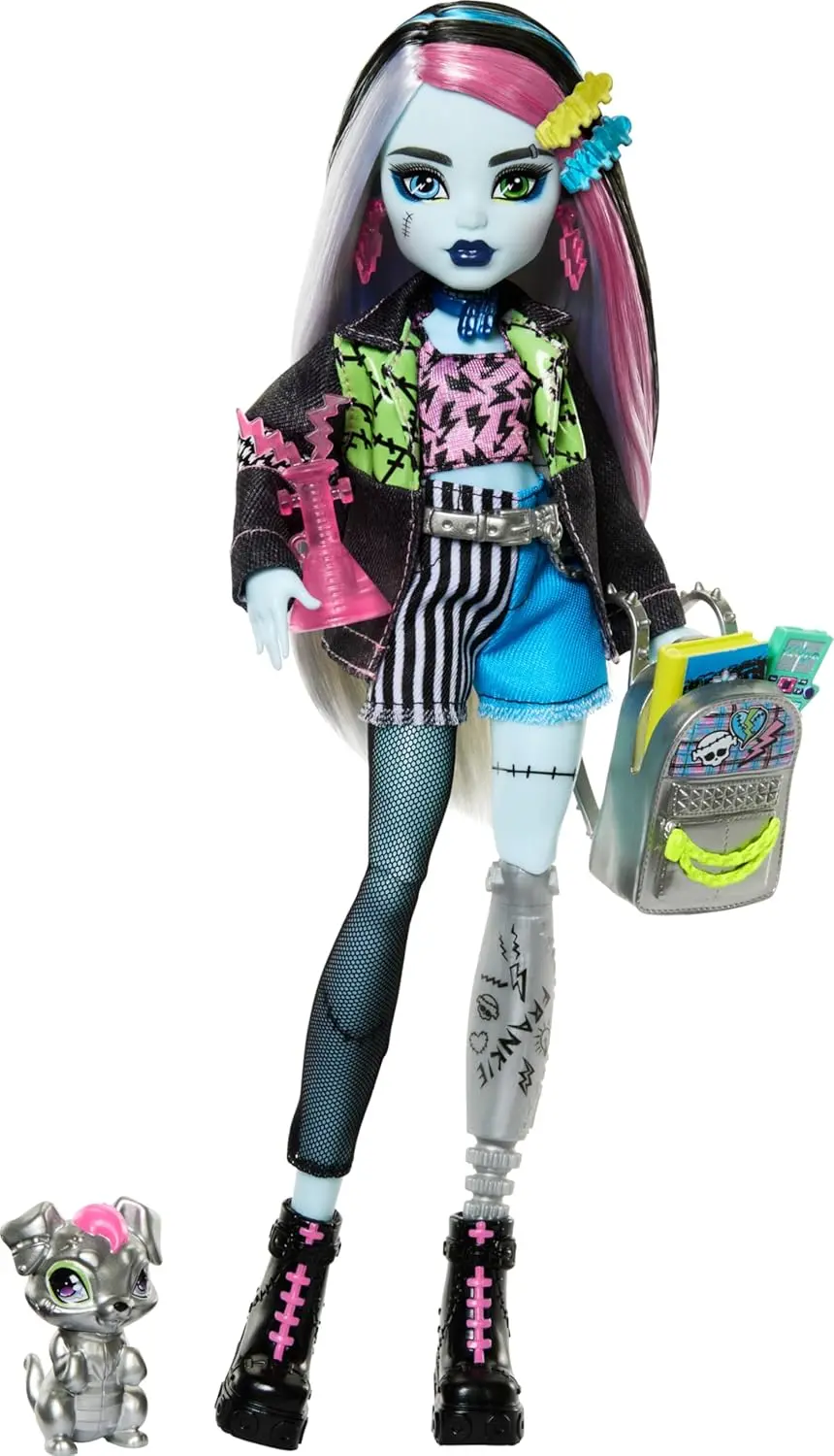 Monster High Frankie Stein Doll With Watzie Pet With Accessories For Kids Ages 4+ 1