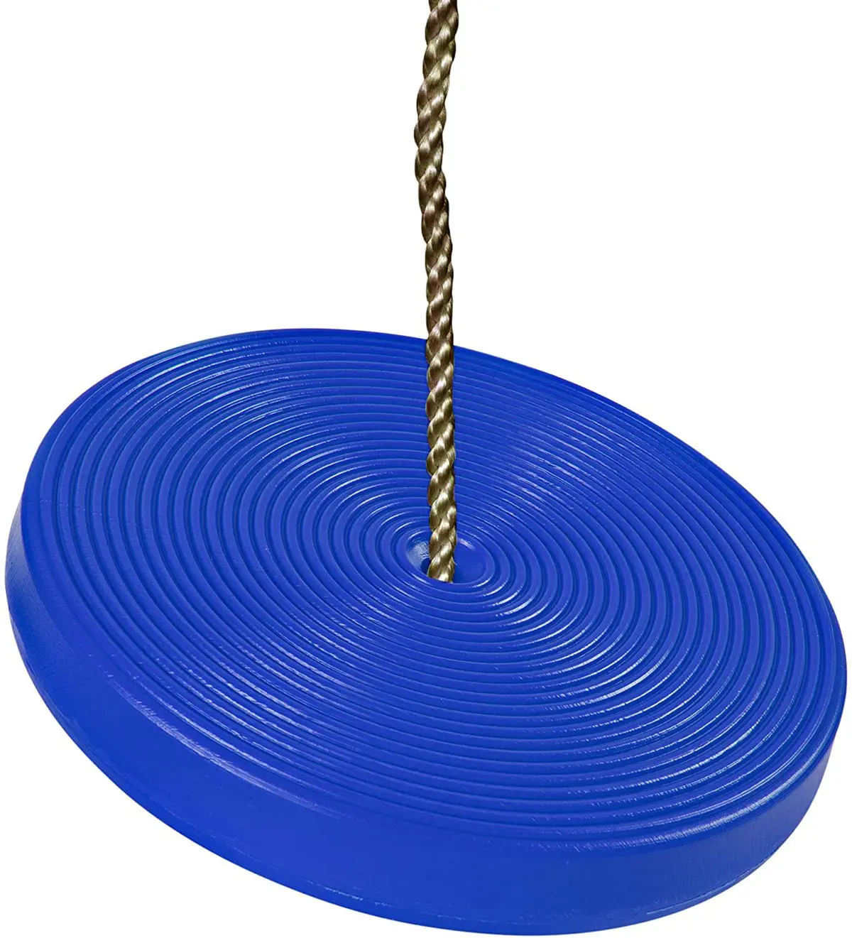 Reznor Plastic Round Disc Hanging Tree Rope Swing For Kids Children Outdoor Indoor Play Activity, Blue 1