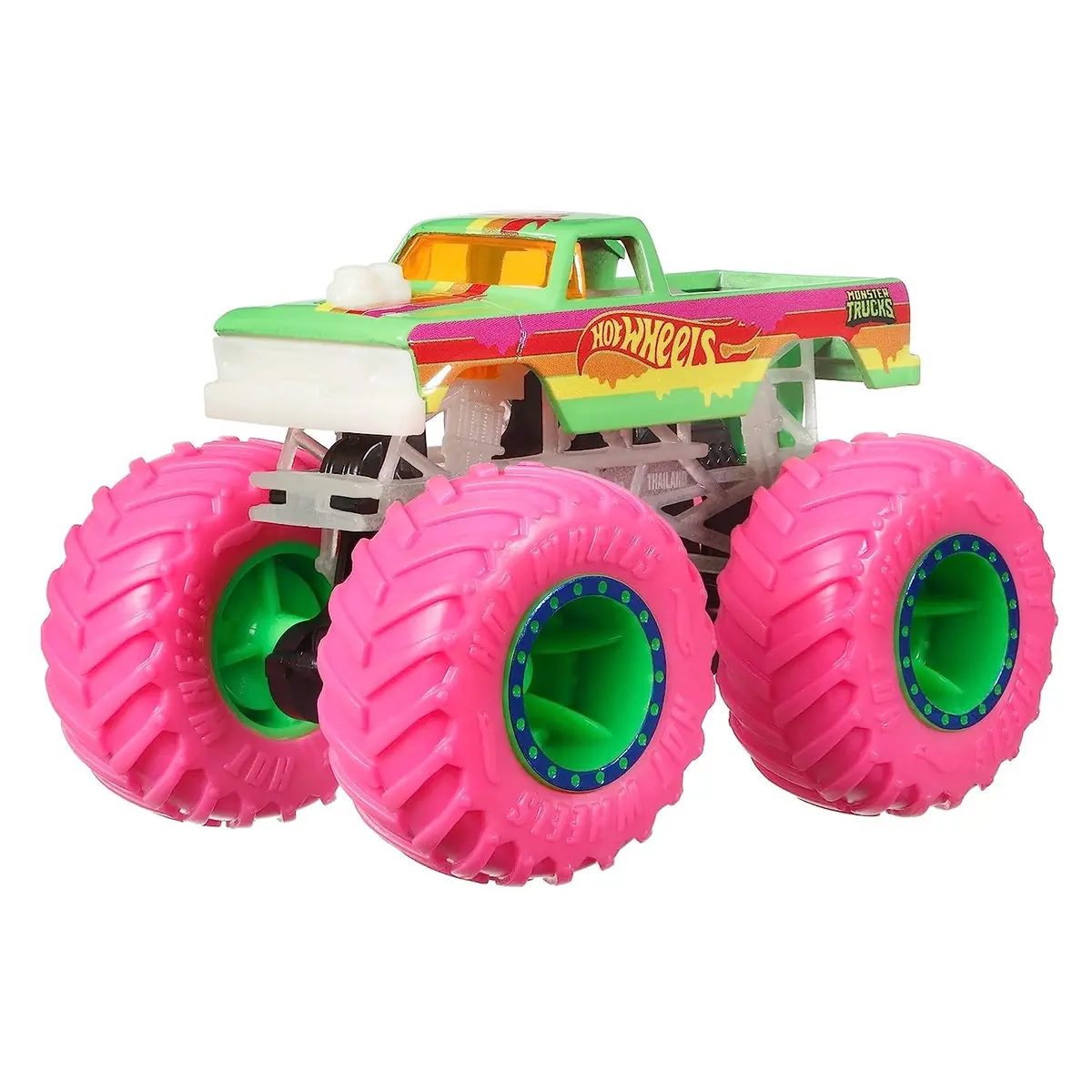 Hot Wheels Glow In The Dark 1:64 Scale Midwest Madness Monster Truck For Ages 3+ 2