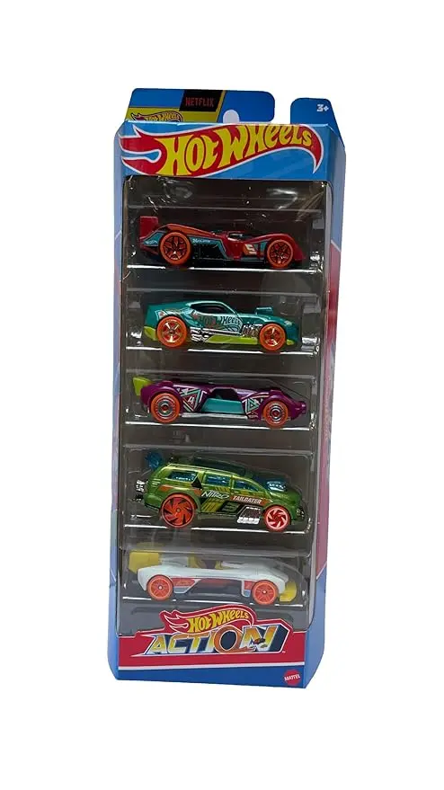 Hot Wheels 5 Car Gift Pack - Hotwheels Action Pack Of 5 For Kids & Collectors 1
