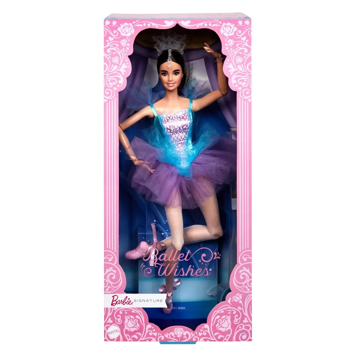 Barbie Signature Ballet Wishes Doll (Brunette, 12 In), Posable, Wearing Ballerina Costume 1