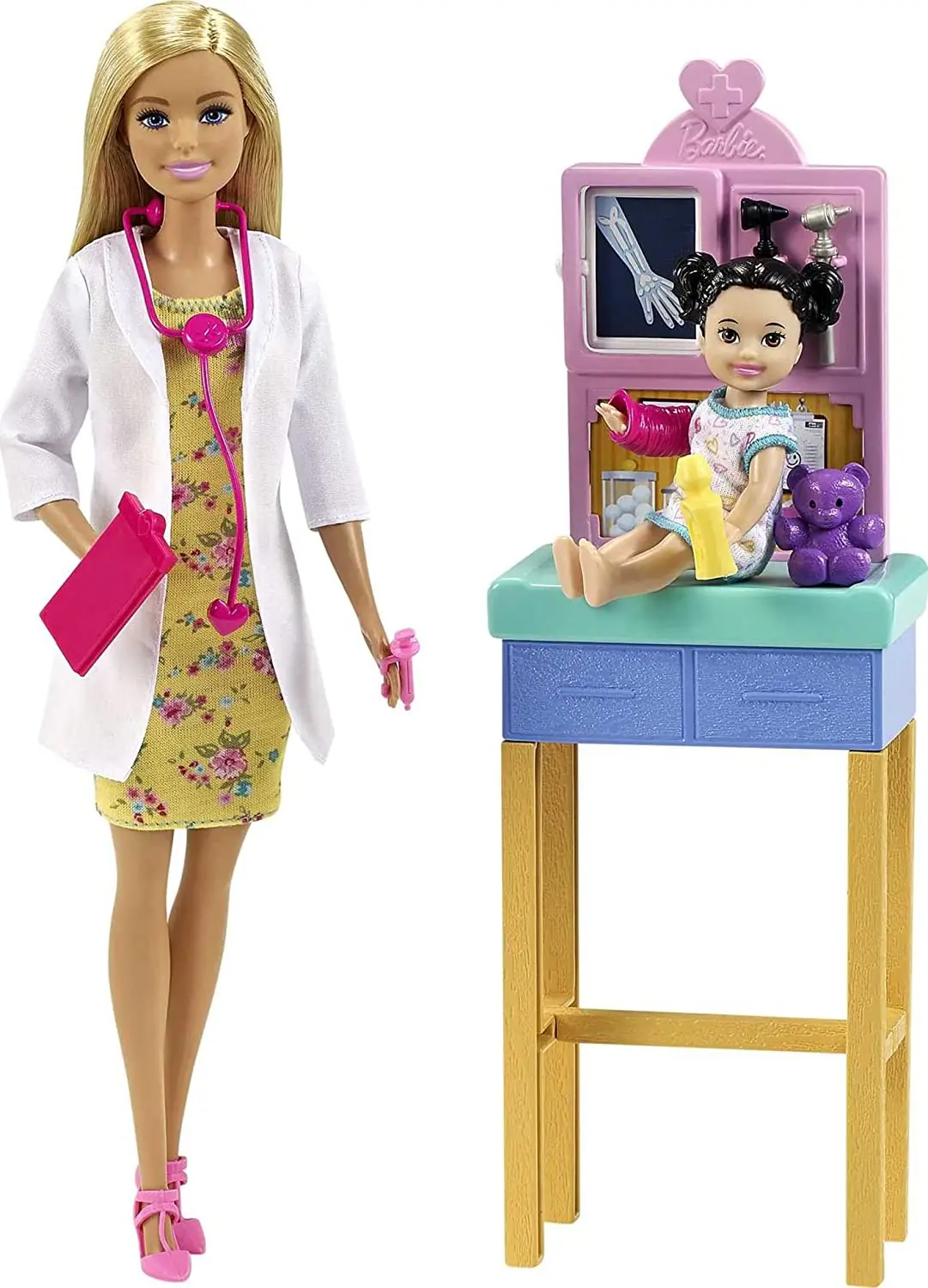 Barbie Pediatrician 12 Inch Blonde Doll Playset For Ages 3 Years Old & Up 1
