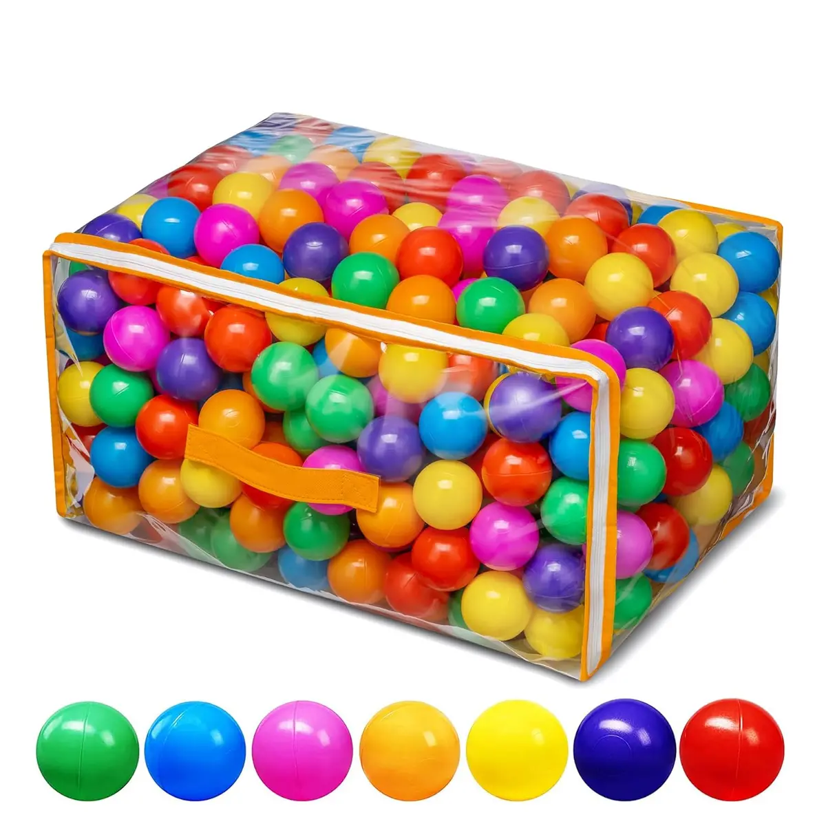 Reznor 70Mm Vibrant Colour Soft And Child-Friendly Play Plastic Pool Balls Designed For Kids With Gentle Edges, Set Of 25 1