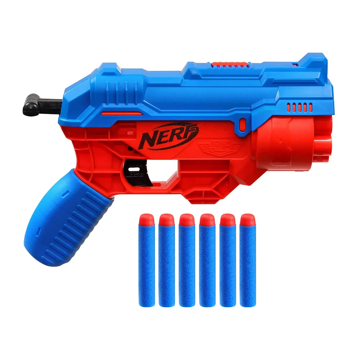 Nerf Alpha Strike Boa Rc-6 Blaster With 6-Dart Rotating Drum,Fire 6 Darts In A Row Includes 6 Nerf Elite Darts 1