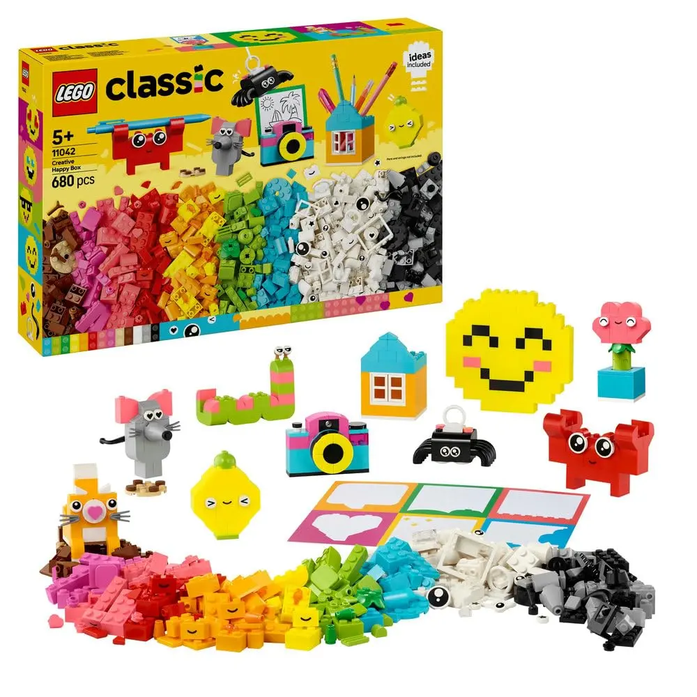 Lego Classic Creative Happy Box Colorful Building Kit For Ages 5+ 1