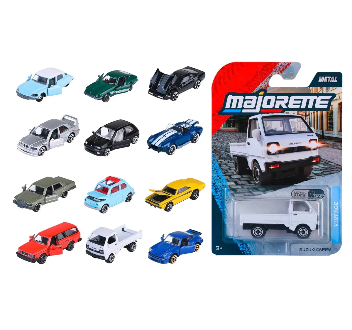 Majorette Auto Vintage Premium - Metal Toy Car With Freewheel, Suspension & Opening Parts For Kids & Collectors Styles & Design May Vary - Only 1 Model Included 1