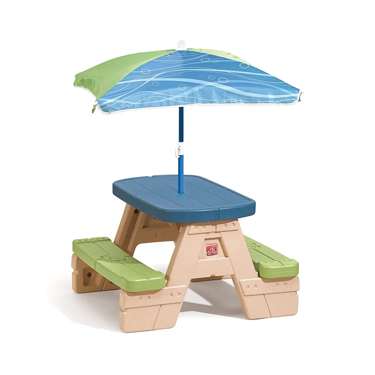 Step2 Sit And Play Picnic Table With Umbrella Outdoor Activity Toy For Kids 1