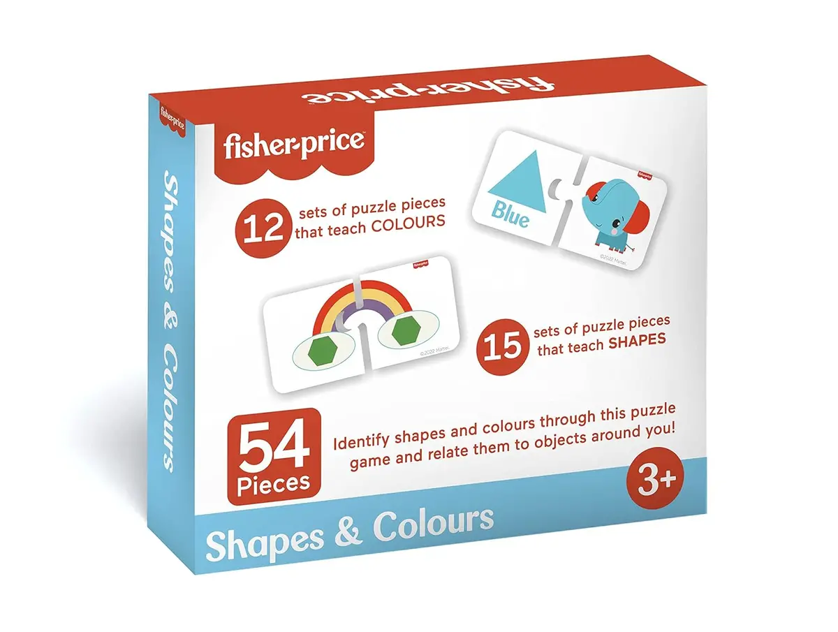Fisher Price Shapes & Colours 54 Pieces Colours & Shapes Learning Puzzle For Kids 1