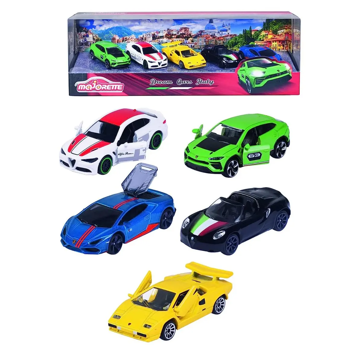 Majorette Dream Italian Vehicles Series 5 Car Gift Set For Kids Ages 3+ 1