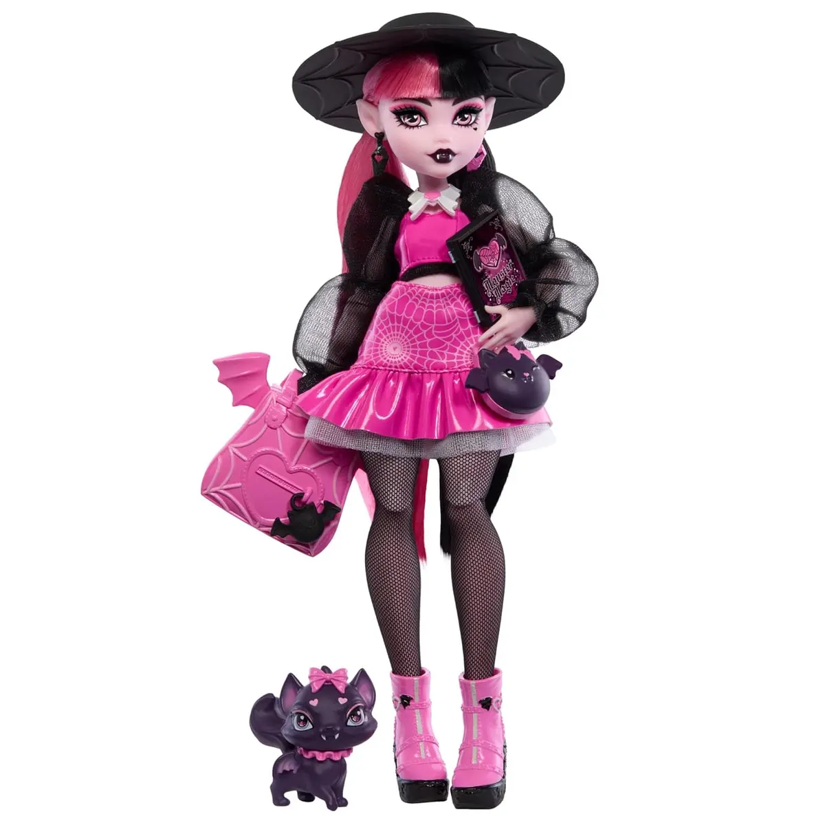 Monster High Draculaura Fashion Doll With Her Pet Count Fabulous With Accessories For Kids Ages 4+ 1