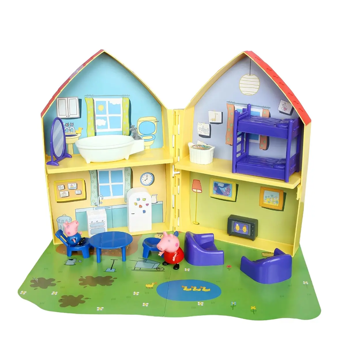 Peppa Pig Family House Playset, Includes Peppa's And George Figures, House Set And Other Fun Accessories, Preschool Toy For Girls And Boys Ages 3 And Up 1
