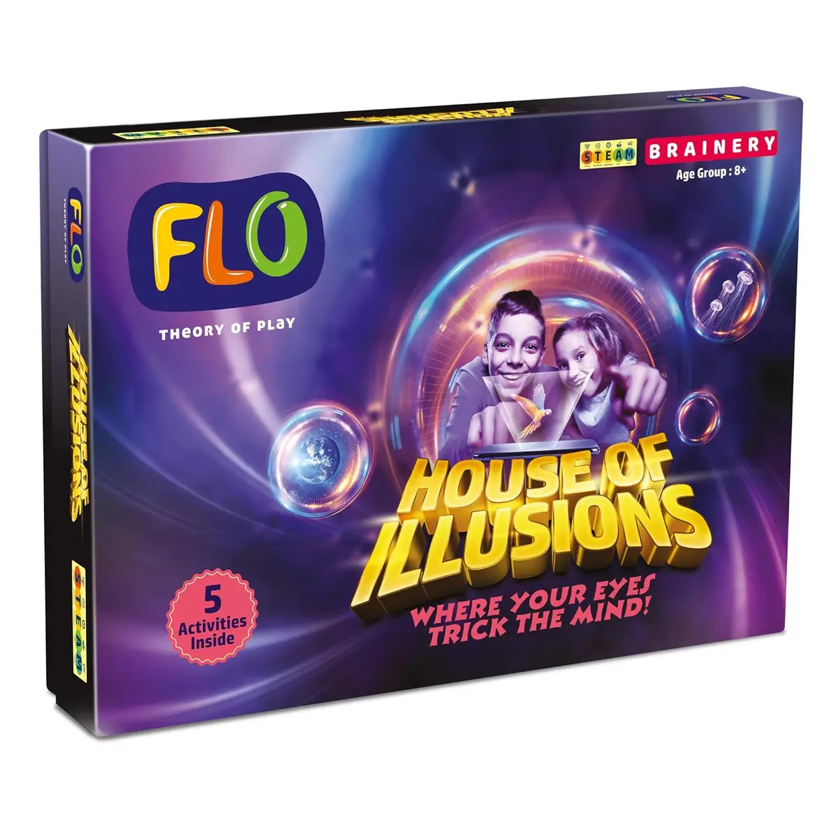 Flo Toys Steam House Of Illusions All In One Creative Fun Board Game For Kids Ages 8+ 1
