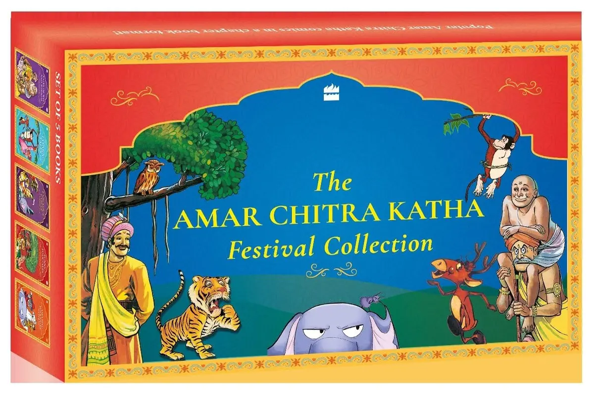 Amar Chitra Katha The Amar Chitra Katha Festival Collection Story Books Set Of 5 For Ages 7+ 1