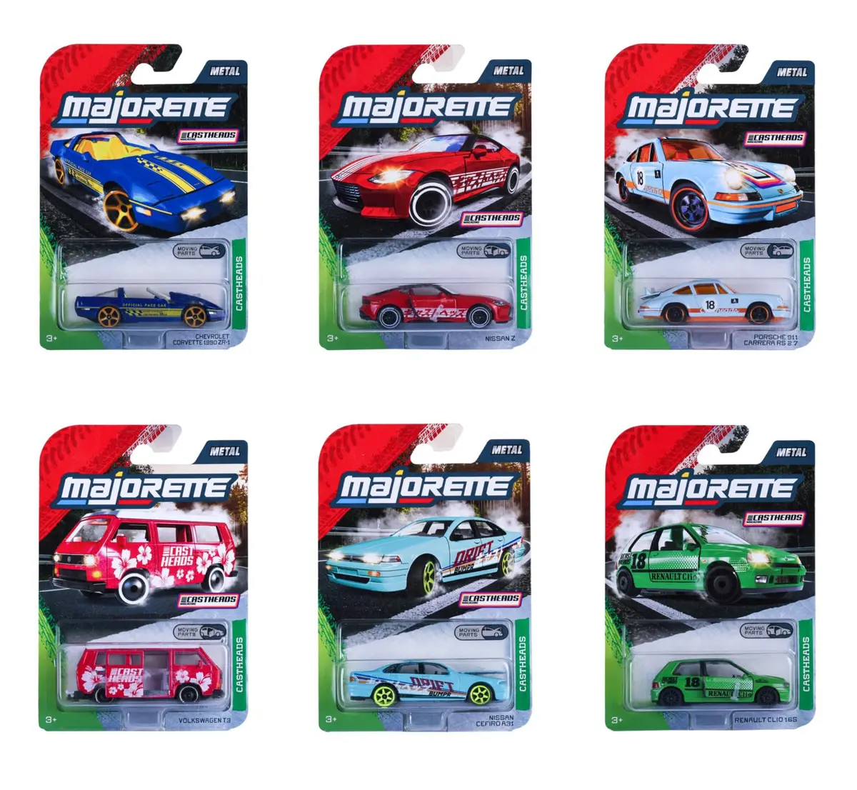 Majorette Auto Castheads Premium - Metal Toy Car With Freewheel, Suspension & Opening Parts For Kids & Collectors Styles & Design May Vary - Only 1 Model Included 2