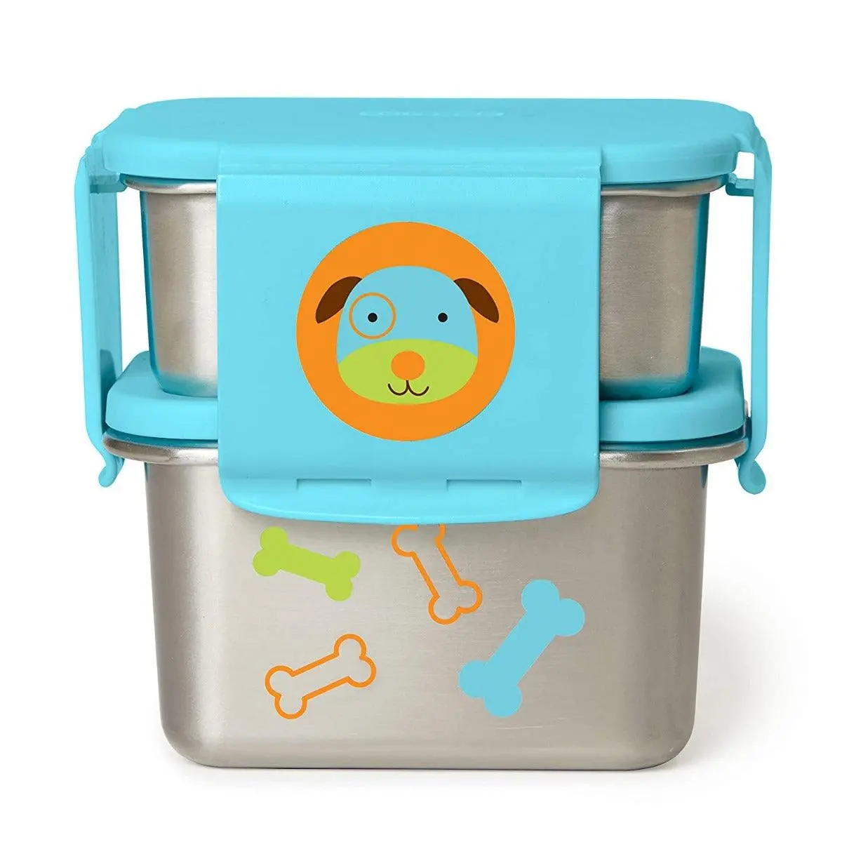 Skip Hop Zoo Back To School Dog - Stainless Steel Lunch Box For Ages 3-6 Years 1