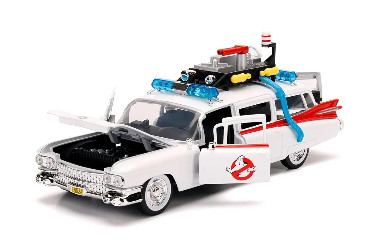 Jada Toys Hollywood Rides Ghostbuster Ecto-1, 1:24 Diecast Car 1