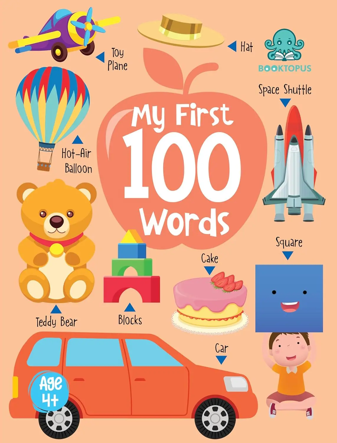 Booktopus My First 100 Words Mini - Early Learning Picture Books For Kids 4+ 1
