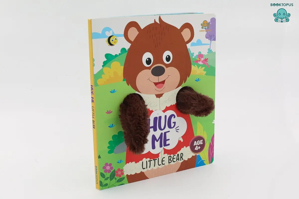 Booktopus Hug Me Hand Puppet Board Book - Little Bear Interactive Bedtime Story With Soft Arms - Early Learning Books For Kids 4+ 2