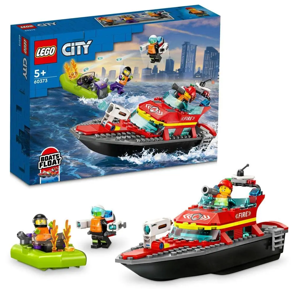 Lego City Fire Rescue Boat Building Kit For Ages 5+ 1