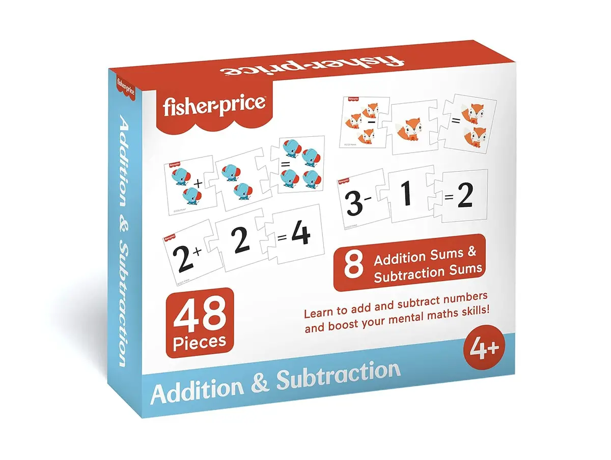 Fisher Price Addition & Subtraction 48 Pieces Learning Puzzles For Kids 1