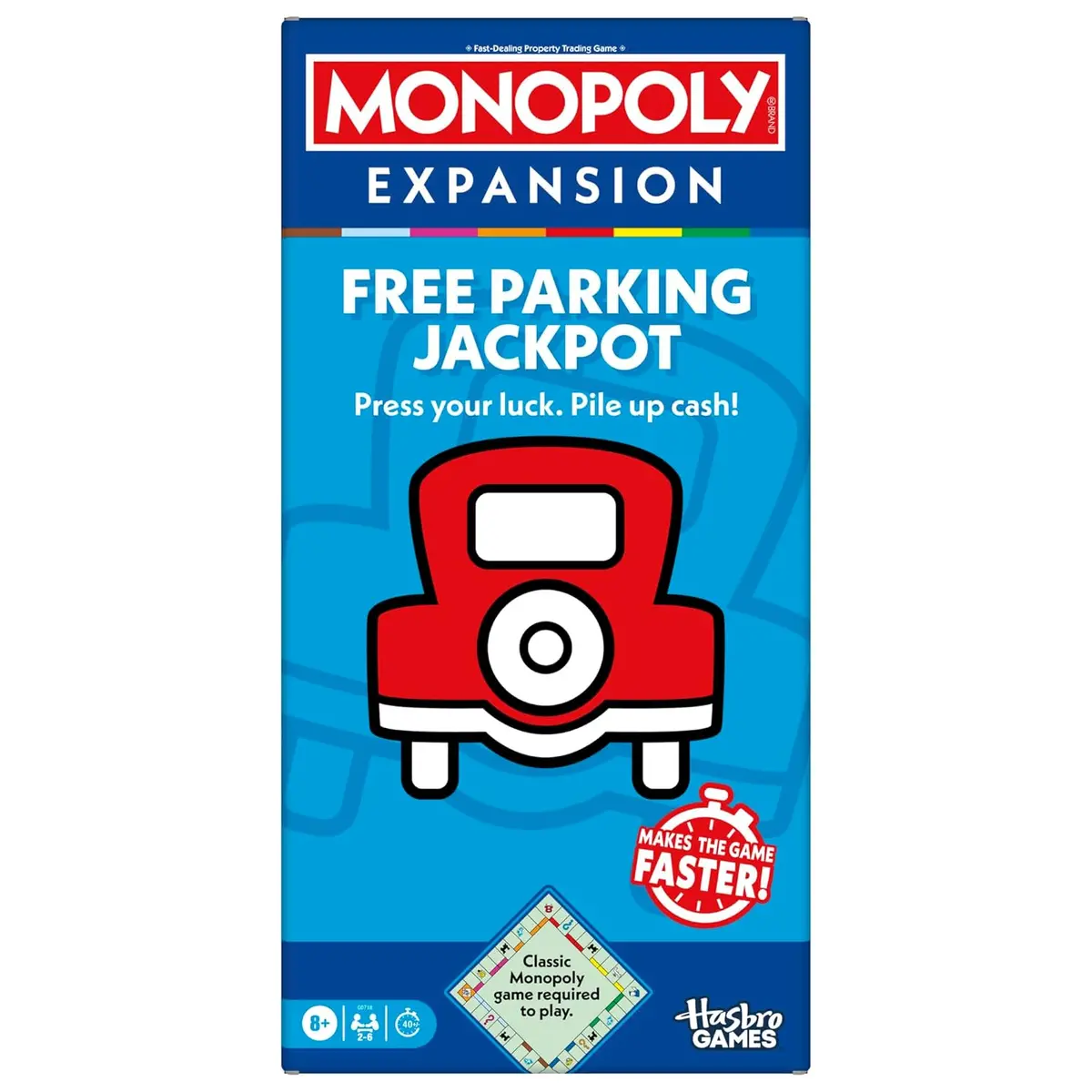 Monopoly Free Parking Jackpot Expansion | Add More Fun To Classic Monopoly Game And Play Faster For Kids Ages 8+ 1