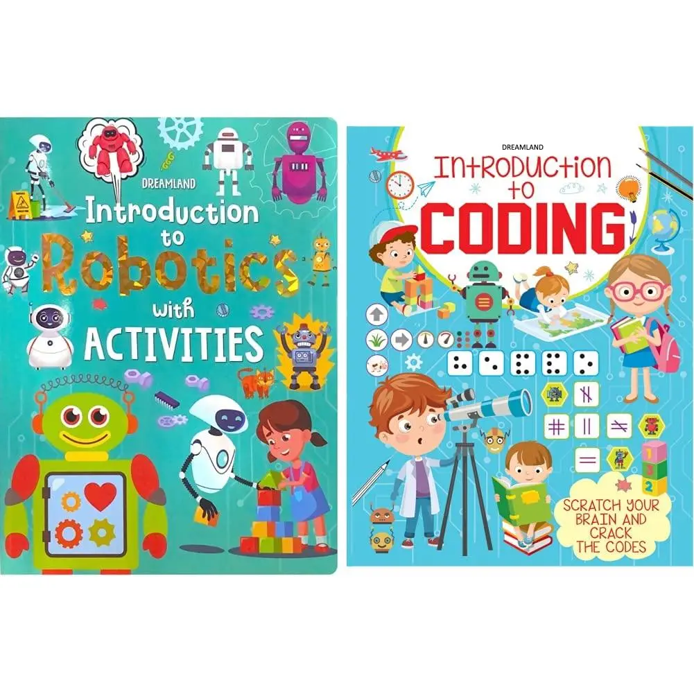 Dreamland Introduction To Coding And Robotics - An Early Learning Book For Kids - Pack Of 2(English) 1
