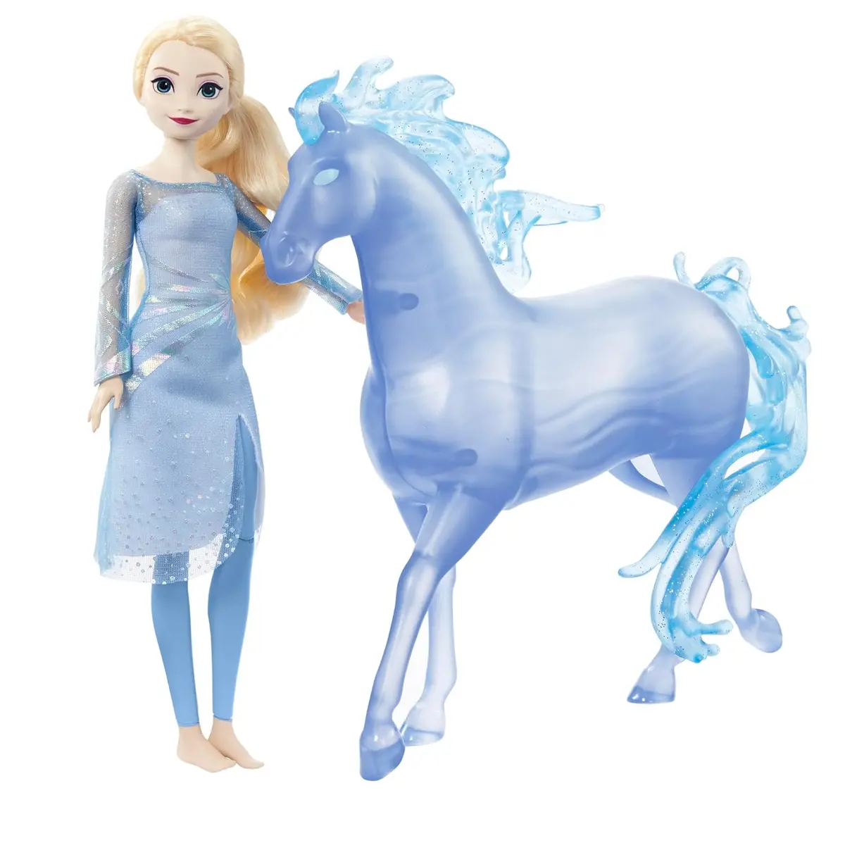 Disney Frozen Elsa Fashion Doll & Horse-Shaped Water Nokk Figure Set Inspired By Disney Frozen 2 Movie 1
