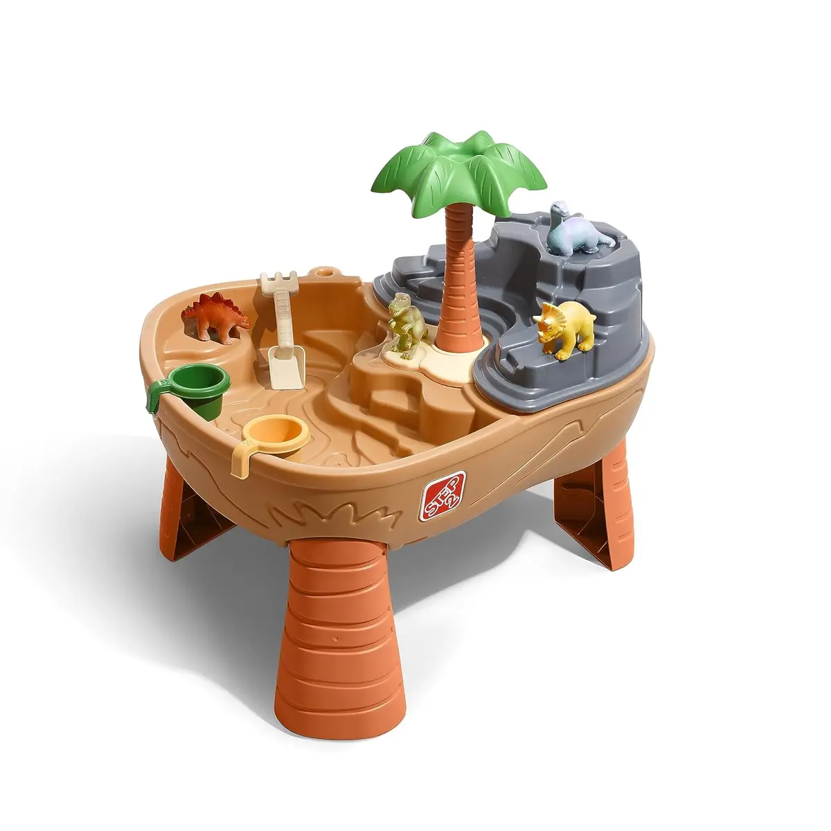 Step2 Dino Dig Sand & Water Table | Kids Water Play Table With Toy Accessory Set 1