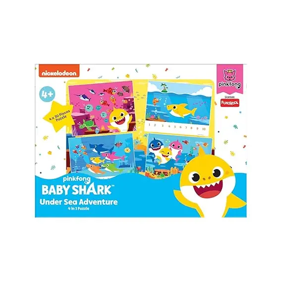 Funskool-Baby Shark Under Sea Adventure,Educational,120 Pieces,Puzzle,For 4 Year Old Kids And Above,Toy 2