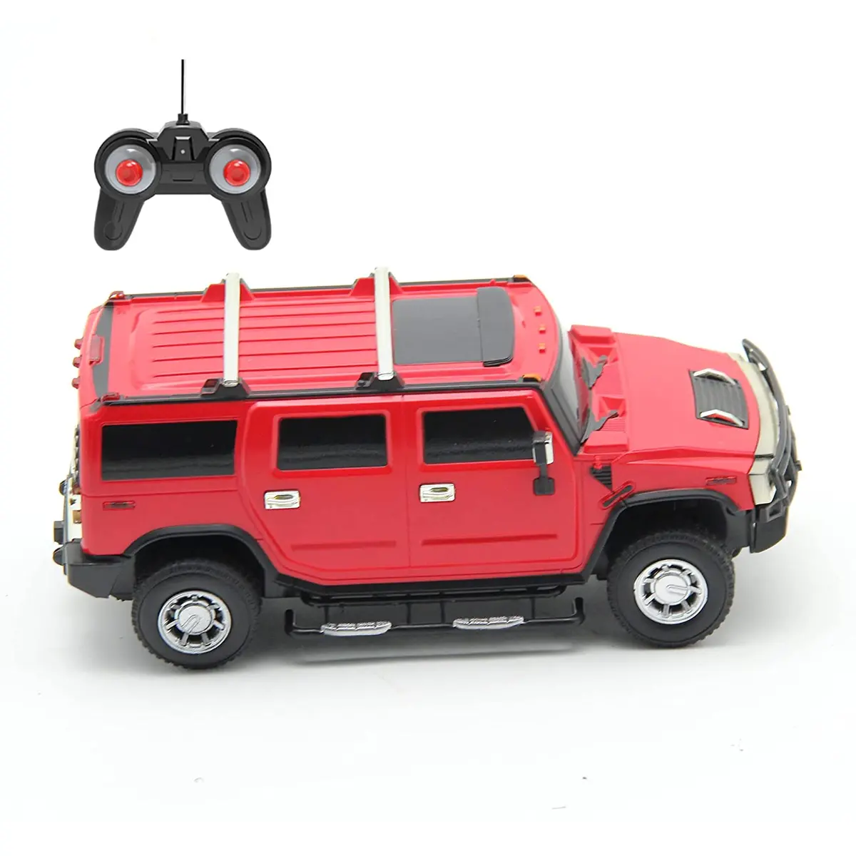 Playzu R/C 1:24 Scale Army Vehicle, Red - Remote Control Car For Kids Ages 6+ 1