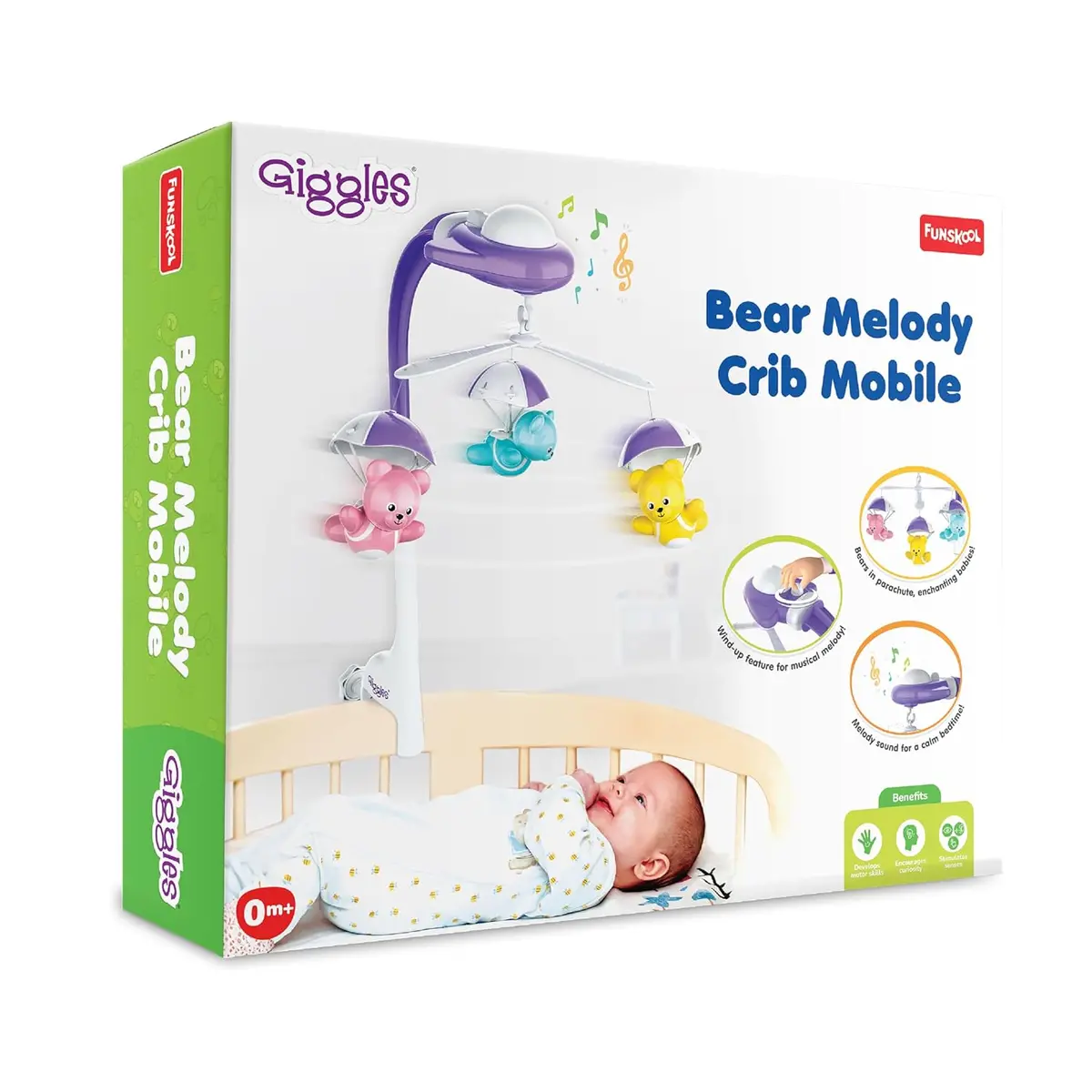 Funskool Giggles Bear Melody Crib Mobile For New Born Babies 1