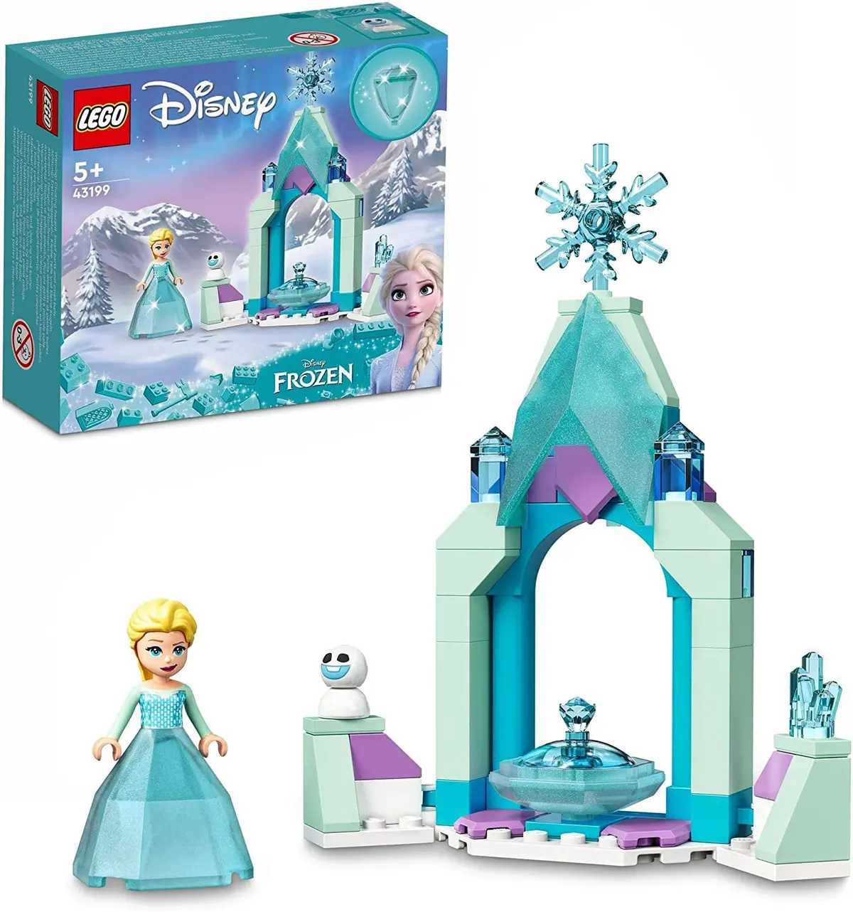 Lego Disney Elsa’S Castle Courtyard Building Kit For Ages 5+ 1