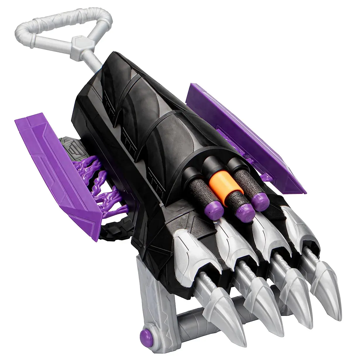 Marvel Mech Strike Mechasaurs Black Panther Sabre Claw Nerf Blaster With 3 Darts For Kids Ages 5 Years And Up 1