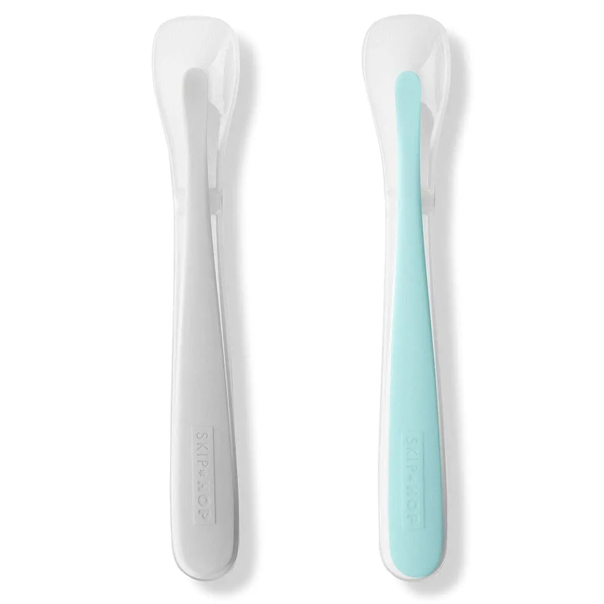 Skip Hop Easy-Feed Spoons Teal-Grey - Weaning Accessory For Ages 0-3 Years 1