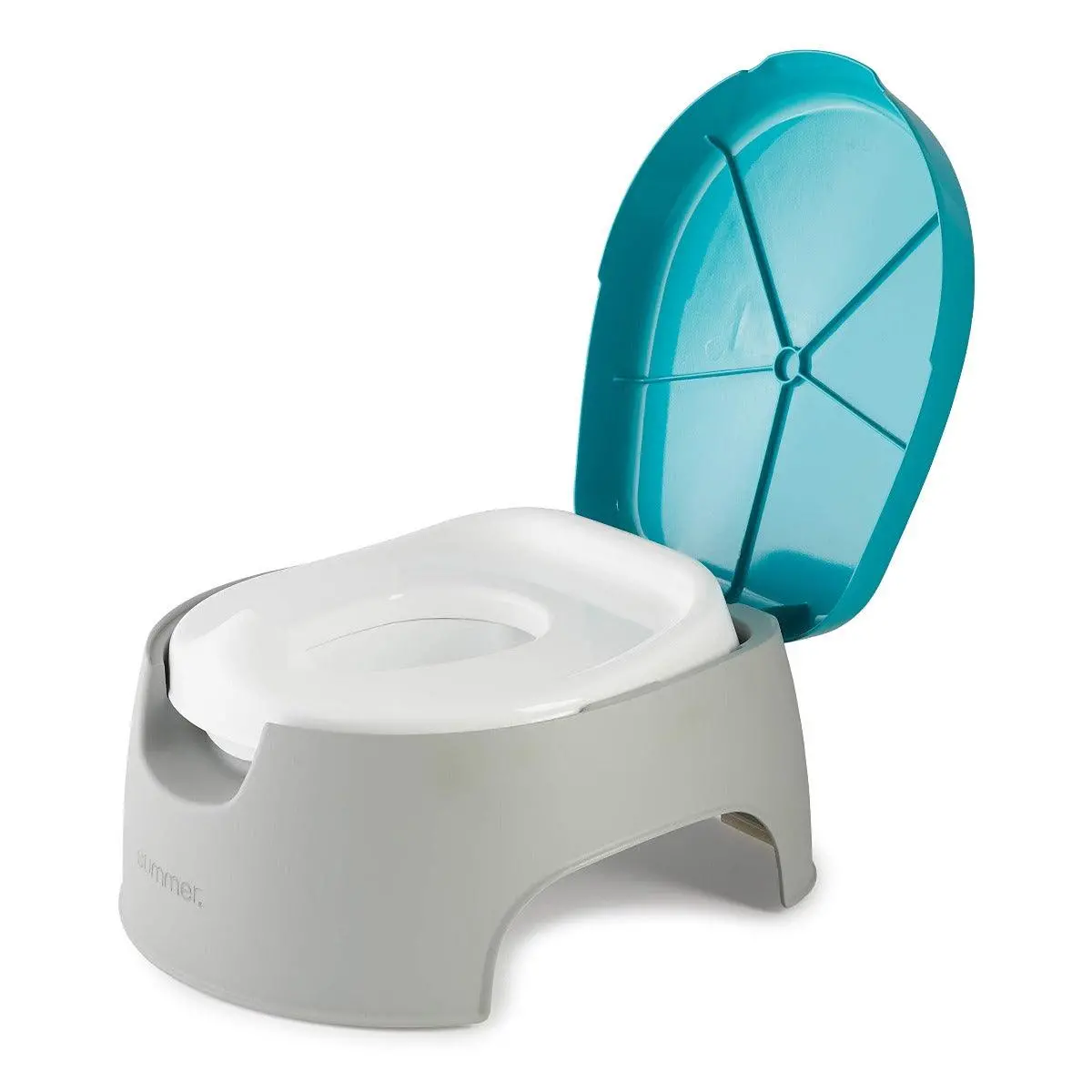 Summer Infant 3In1 Train With Me Potty Training Blue & Grey - Potty Training For Ages 18-48 Months 1