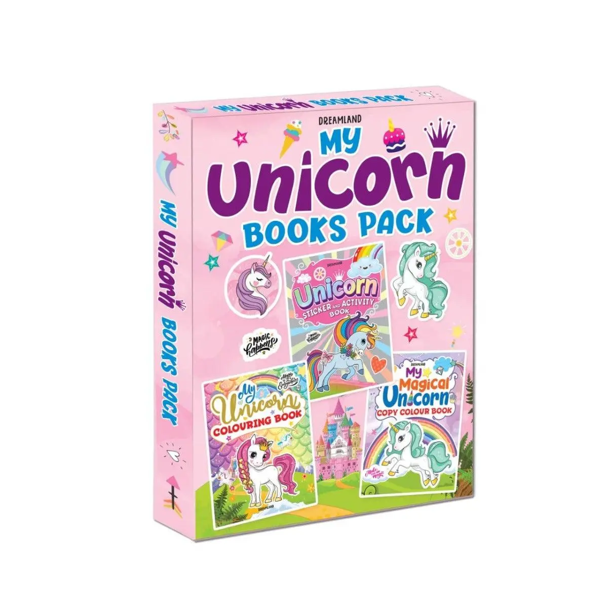 My Unicorn Pack Of 3 - Sticker, Activity And Colouring Books For Kids Ages 3+ (English) 1