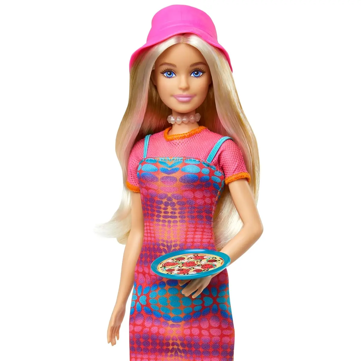 Barbie Pink Passport Italy Doll Set With Clothes & Travel Accessories, Includes Blonde Doll & Food Pieces For Kids Ages 3+ 1