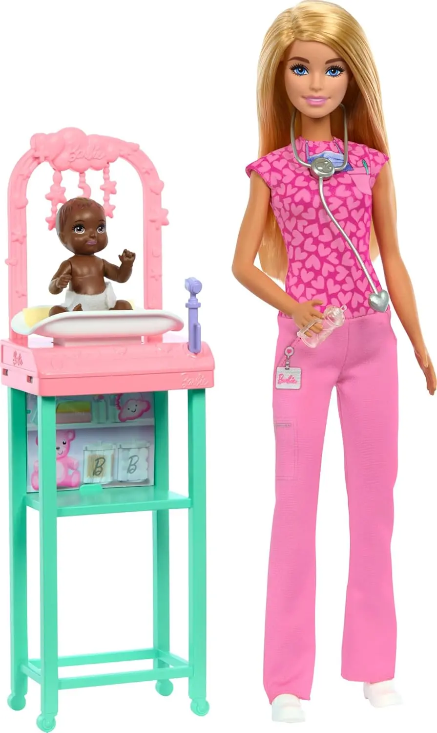 Barbie Baby Doctor Playset With Brunette Fashion Doll, 1 Baby Doll And Accessories For Kids Ages 3+ 1