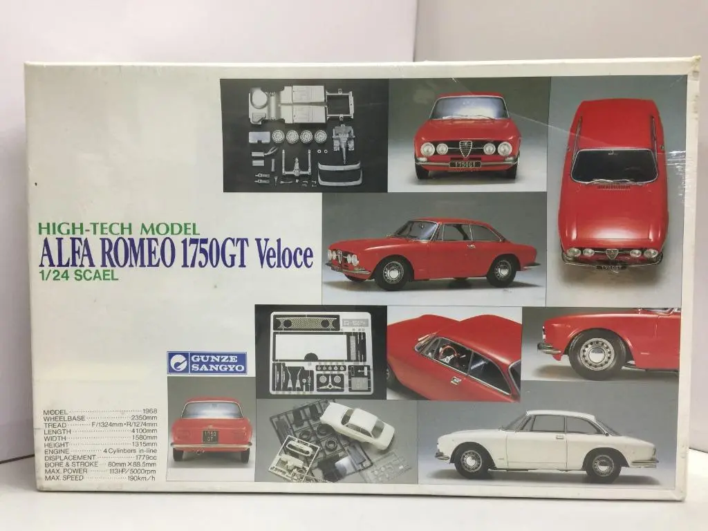 Gunze Sangyo 1/24 Alfa Romeo 1750Gt Veloce High-Tech Model (G-524:5000) (C890a-934) 1