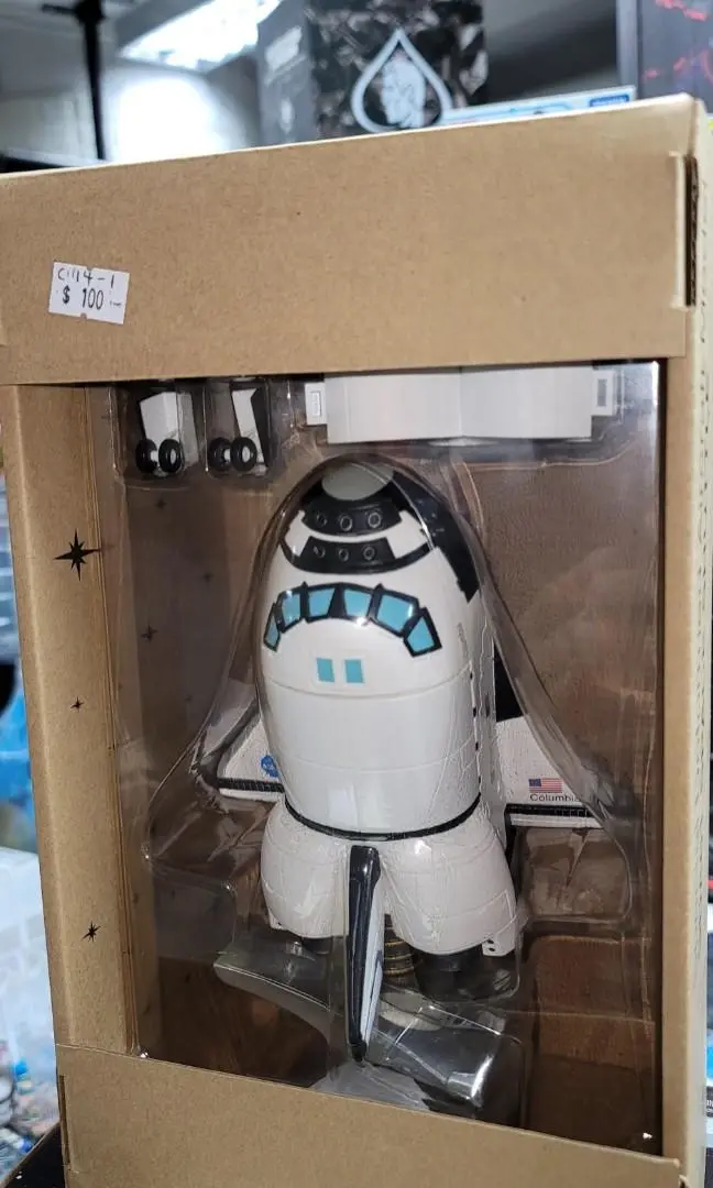 Sda01 太空穿梭機 Q版搪膠 Space Shuttle Columbia 散銀兜 1